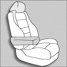 Kopfstütze Armlehnen / Headrest armrests