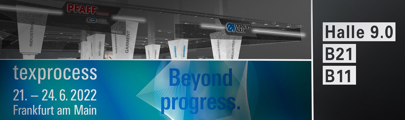 Jun 13, 2022 PFAFF & KSL at Texprocess in Frankfurt
